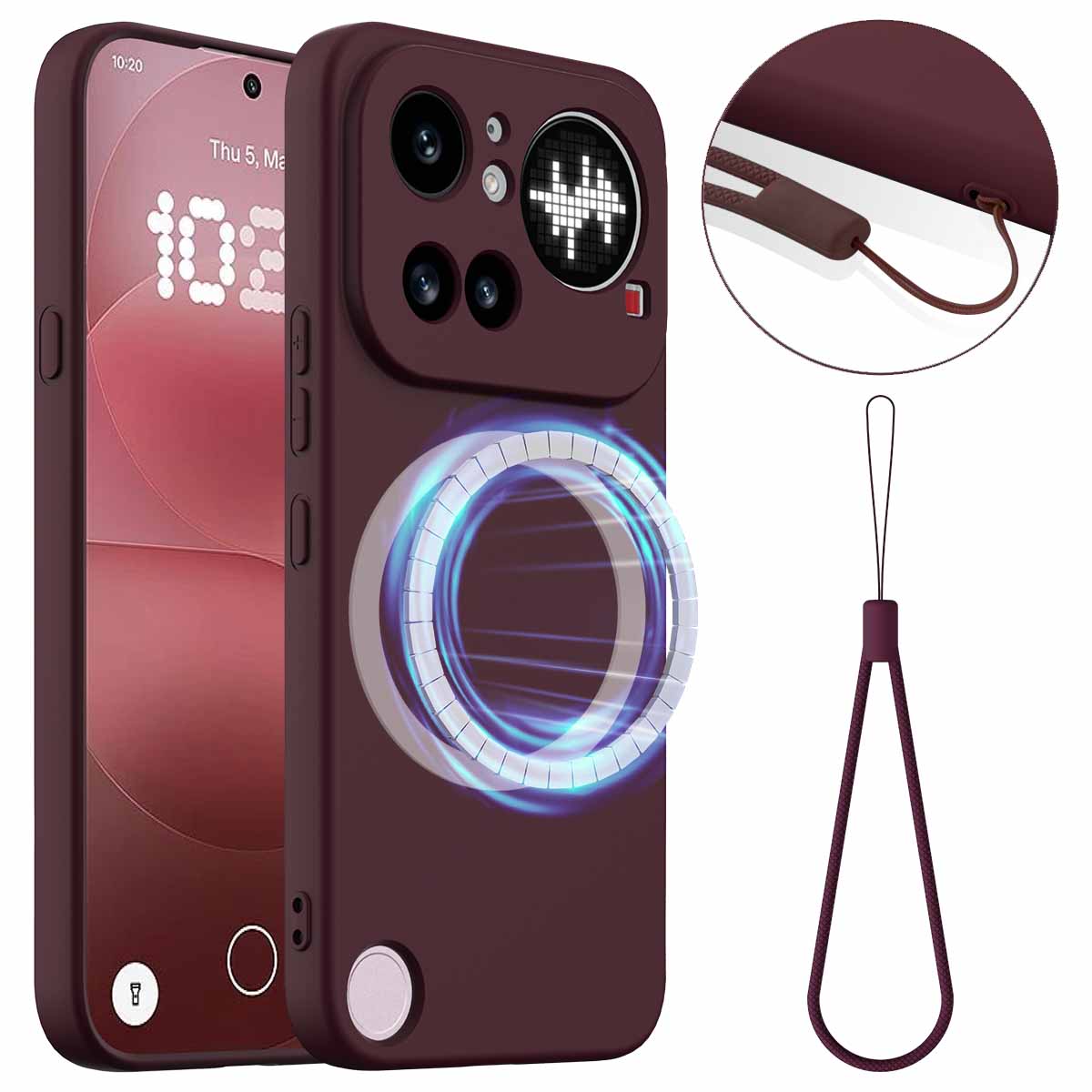 Nothing Phone (4a) Pro Magnetische Handyhülle – Schutzhülle aus stoßfestem Flüssigsilikon