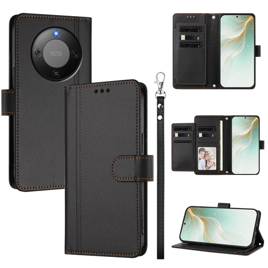 Honor X70 5G / Honor X9d 5G / Honor Magic8 Lite 5G Wallet-Handyhülle – 9 Kartenfächer PU-Leder Flip mit Handschlaufe