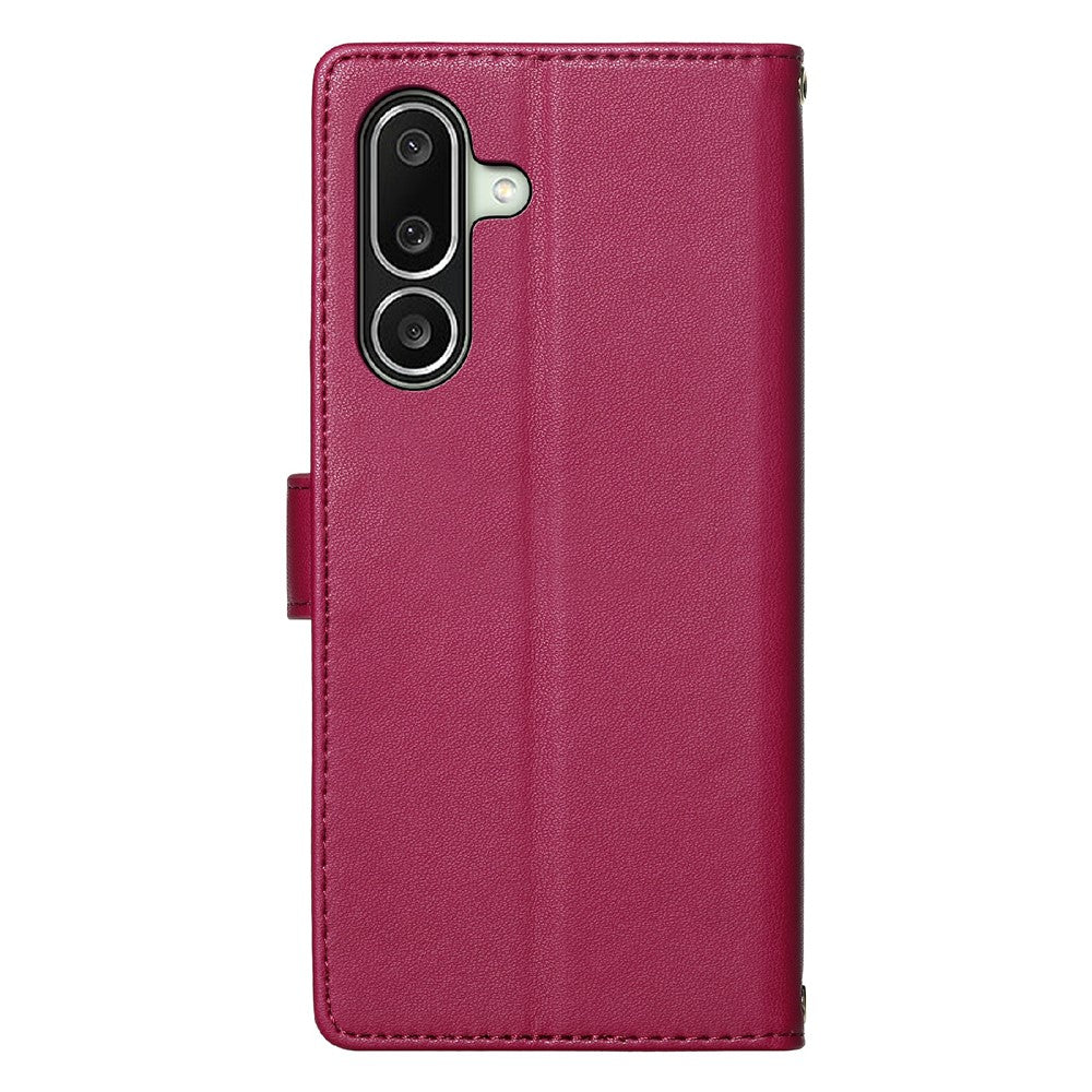 For Samsung Galaxy A27 5G Case Adorable Cat Pattern PU Leather Wallet Phone Cover with Wrist Strap