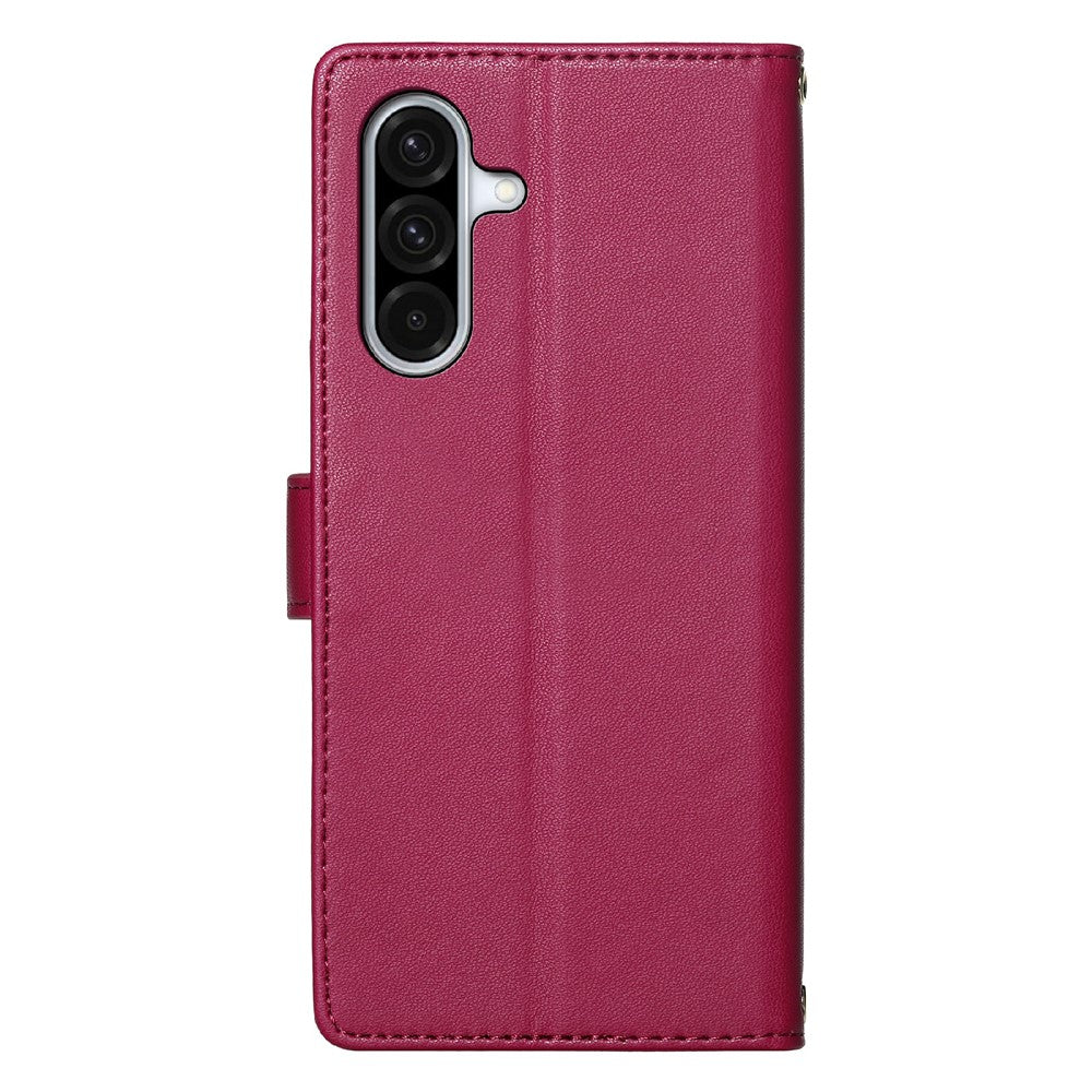 For Samsung Galaxy A37 5G Case Adorable Cat Pattern PU Leather Wallet Phone Cover with Wrist Strap