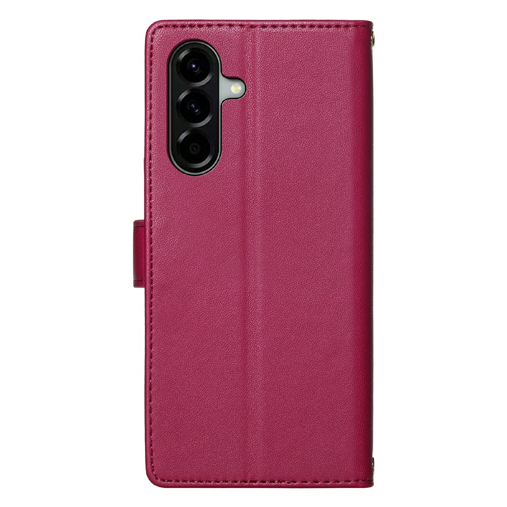 For Samsung Galaxy A57 5G Case Adorable Cat Pattern PU Leather Wallet Phone Cover with Wrist Strap