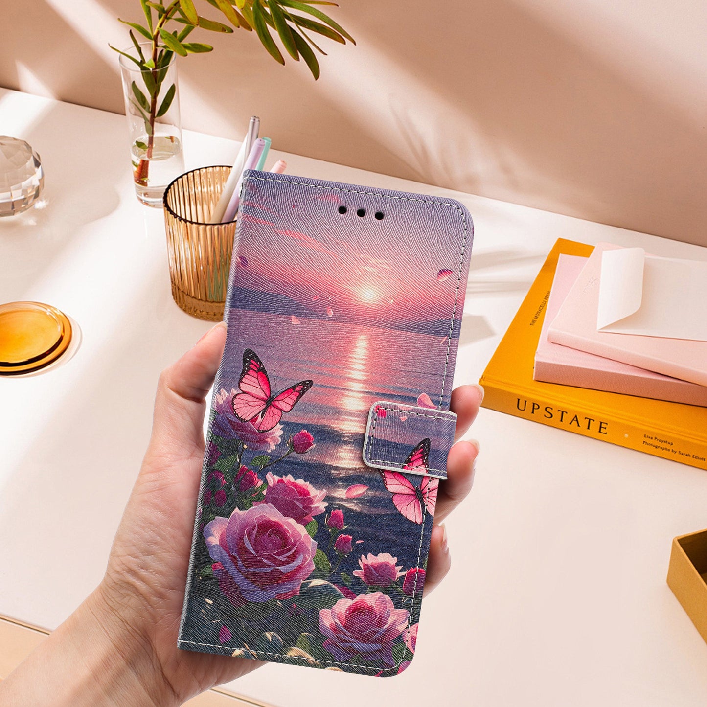 For Honor X70i / Honor X60i 5G / Honor 400 Lite 5G Case Pattern Printing PU Leather Flip Wallet Phone Cover with Wrist Strap