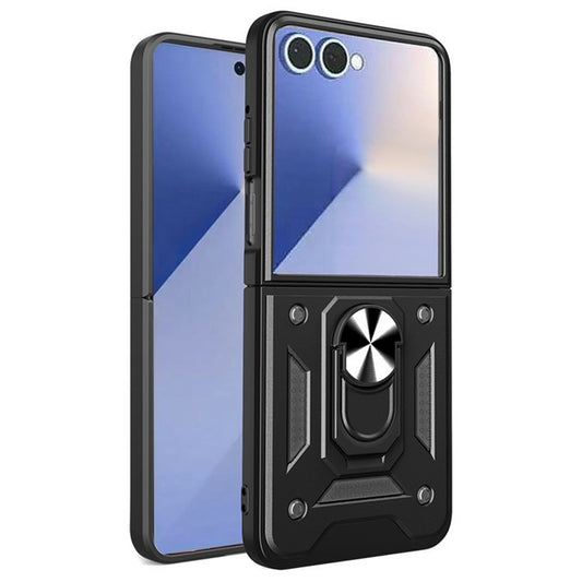 Galaxy Z Flip8 – Handyhülle aus Kunststoff und TPU, mit Ständer, mit Kameraschutz