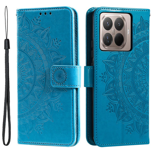 Xiaomi 17T Handyhülle – Standhülle mit Aufdruck „Totem“ aus PU-Leder mit Handschlaufe