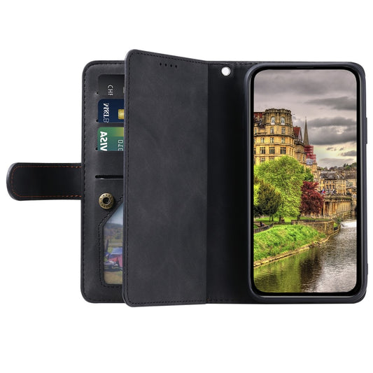 Xiaomi 17T Pro – Wallet-Handyhülle aus PU-Leder und TPU, mit Ständer, mit Kartenfach, mit Handschlaufe
