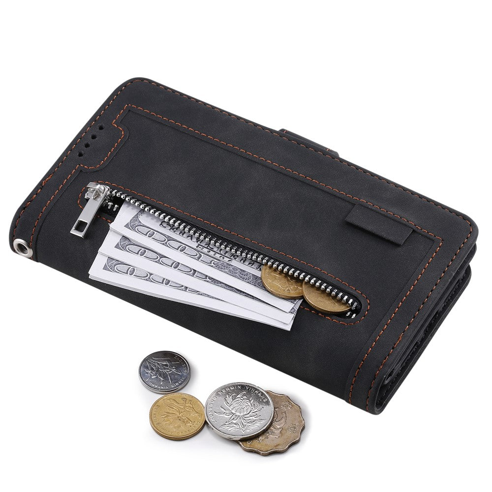 Xiaomi 17T Pro – Wallet-Handyhülle aus PU-Leder und TPU, mit Ständer, mit Kartenfach, mit Handschlaufe