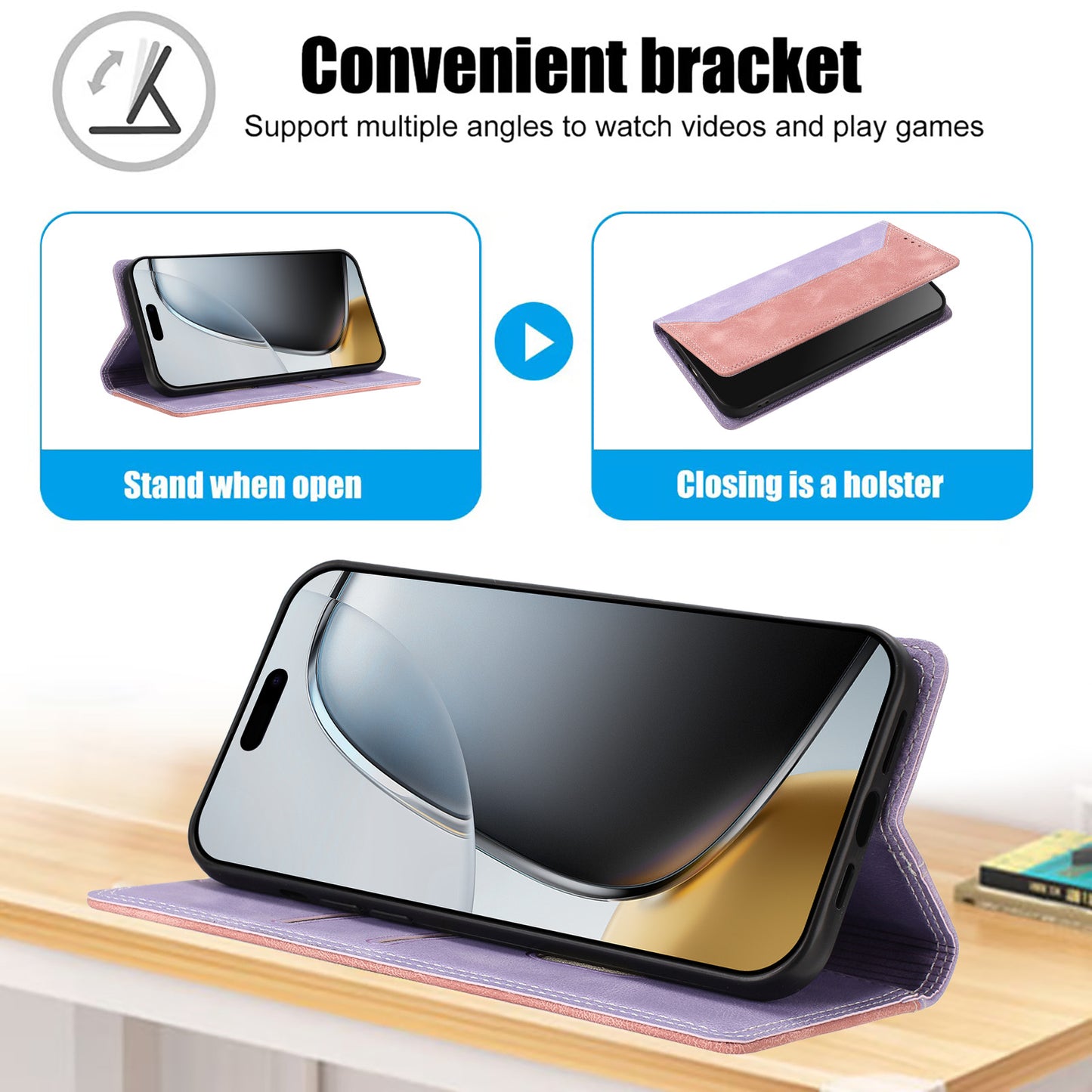 For Xiaomi 17T Leather Case Skin Touch Color Splicing RFID Blocking Wallet Stand Phone Cover