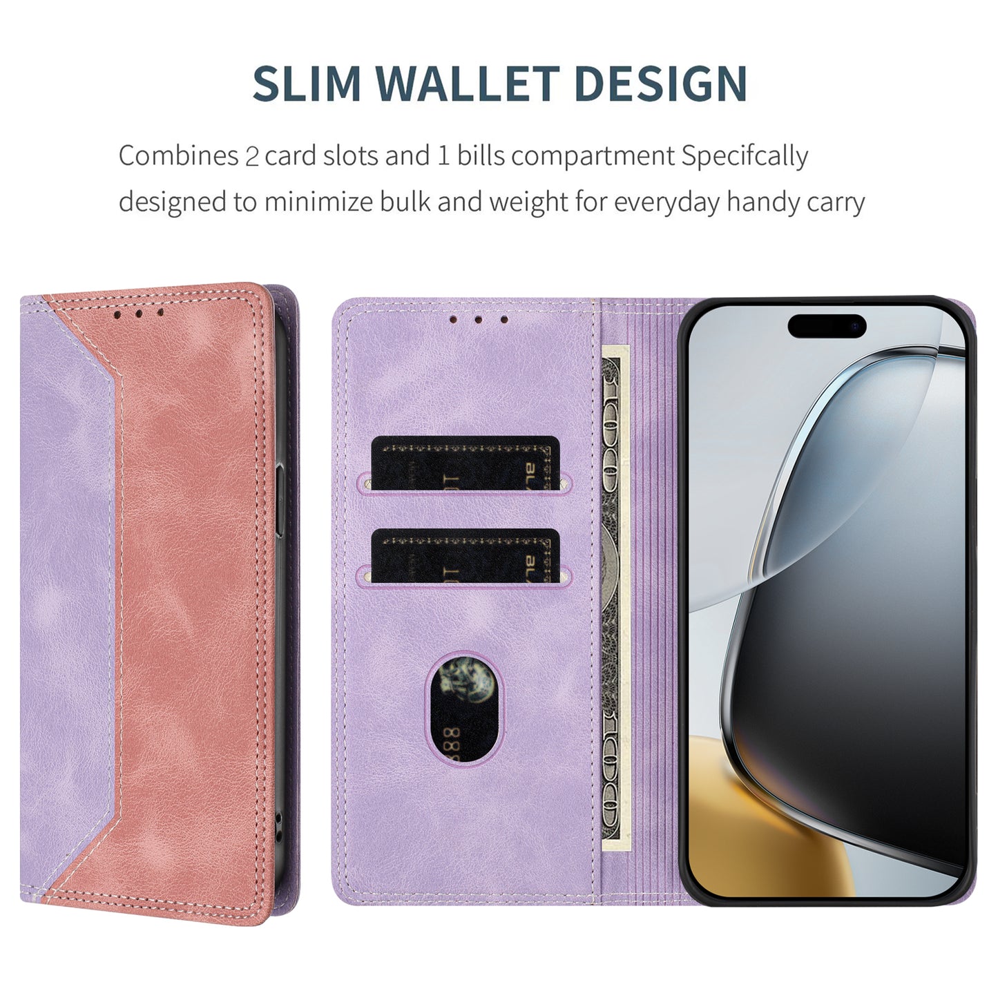 For Xiaomi 17T Leather Case Skin Touch Color Splicing RFID Blocking Wallet Stand Phone Cover