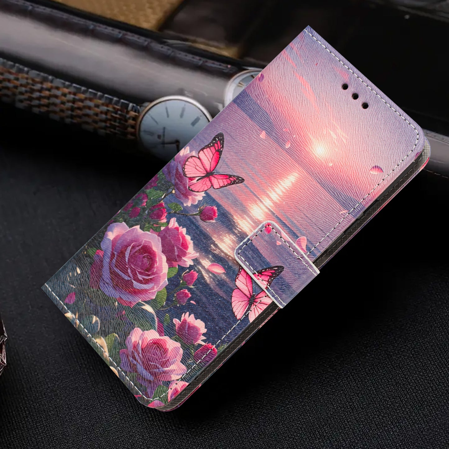 For Nothing Phone (4a) Pro Case Pattern Printing PU Leather Flip Wallet Phone Cover with Wrist Strap