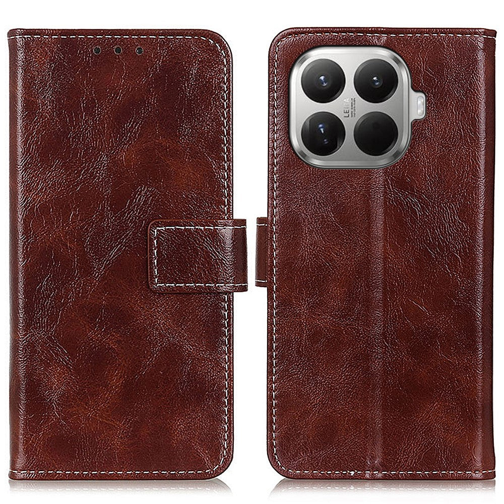 For Xiaomi 17T Case Wallet Leather Phone Cover Crazy Horse Texture