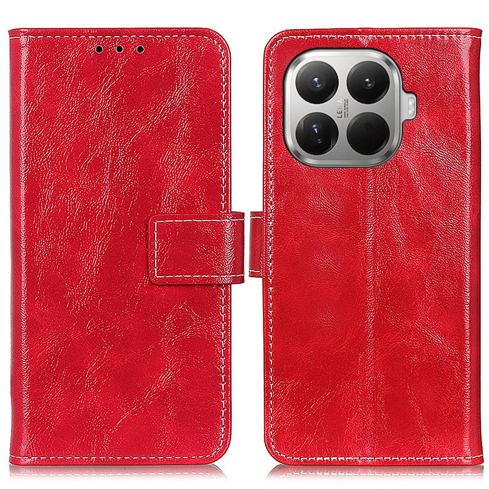 For Xiaomi 17T Case Wallet Leather Phone Cover Crazy Horse Texture