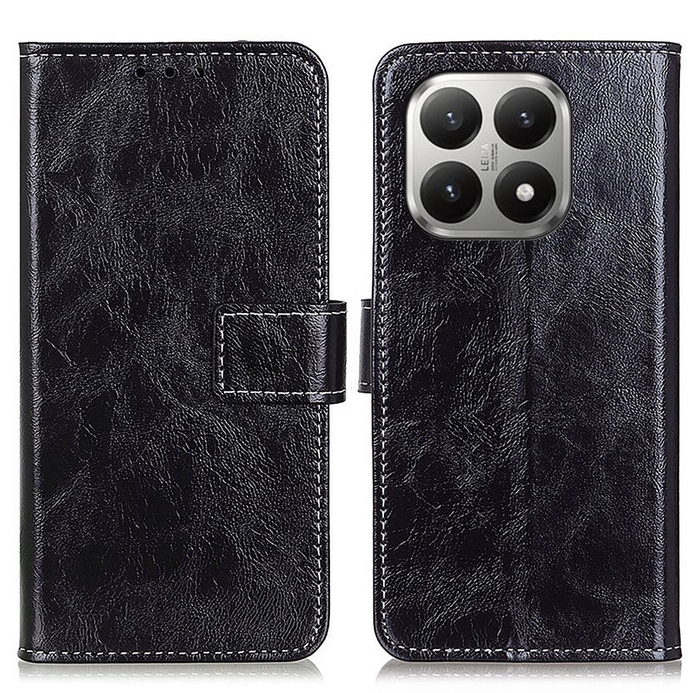 For Xiaomi 17T Pro Case Wallet Leather Phone Cover Crazy Horse Texture