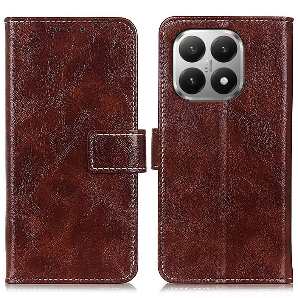 For Xiaomi 17T Pro Case Wallet Leather Phone Cover Crazy Horse Texture