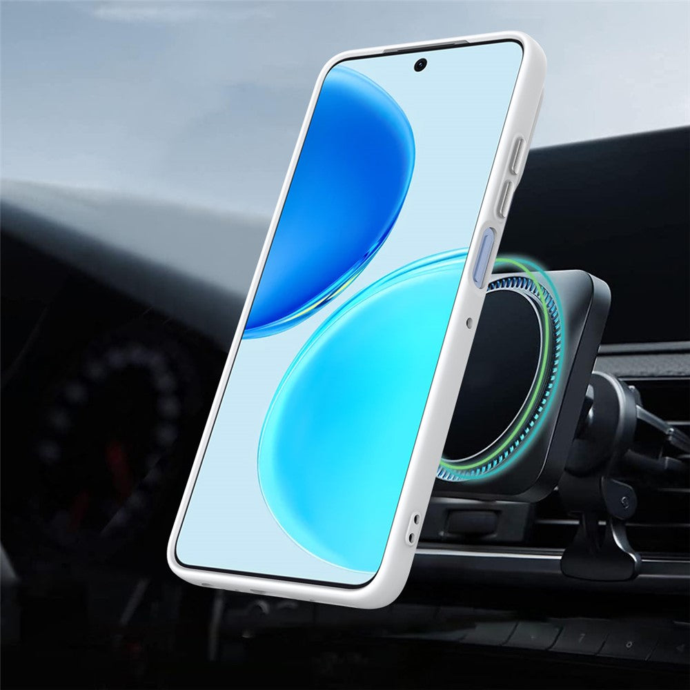 For Honor X8d 4G Magnetic Case Rotating Ring Kickstand TPU + PC Back Cover