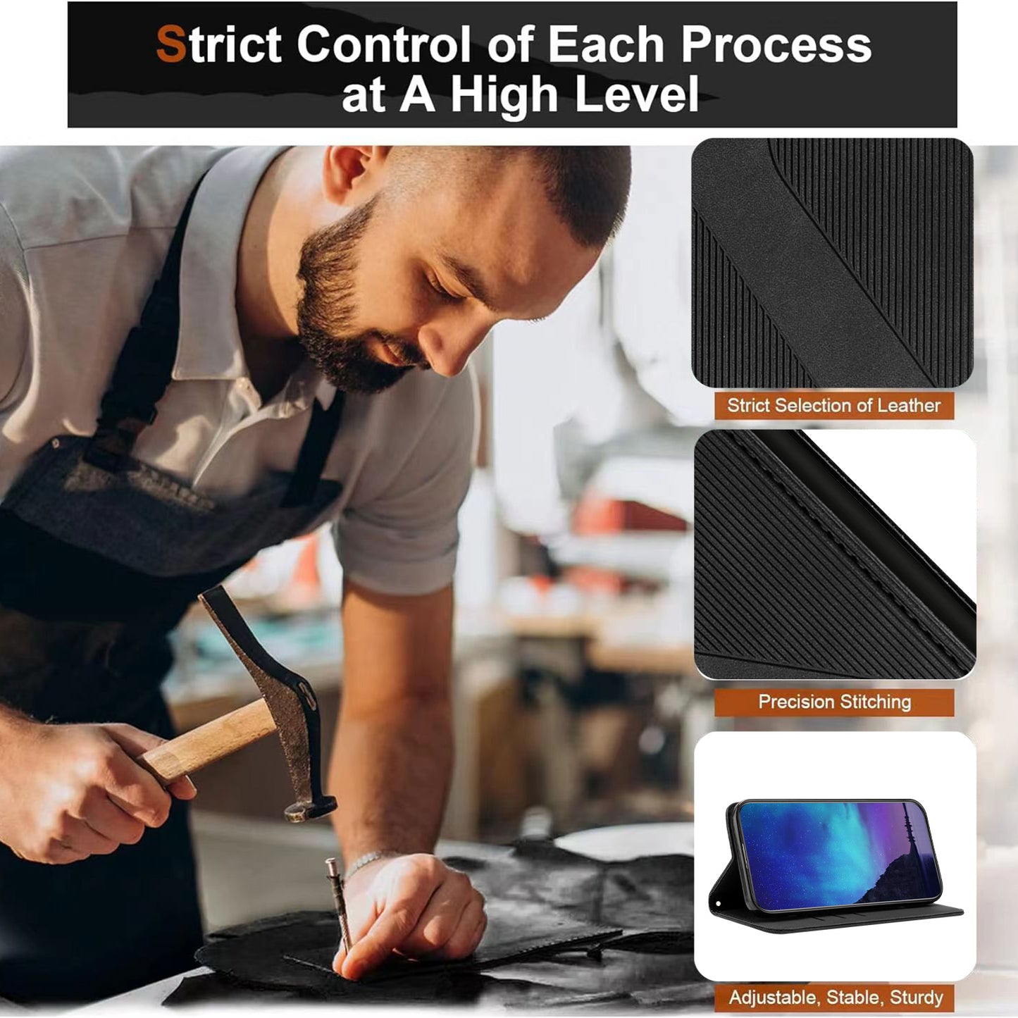 For Nothing Phone (4a) Pro Phone Cover Skin-touch Feel Leather Wallet Case with Stand