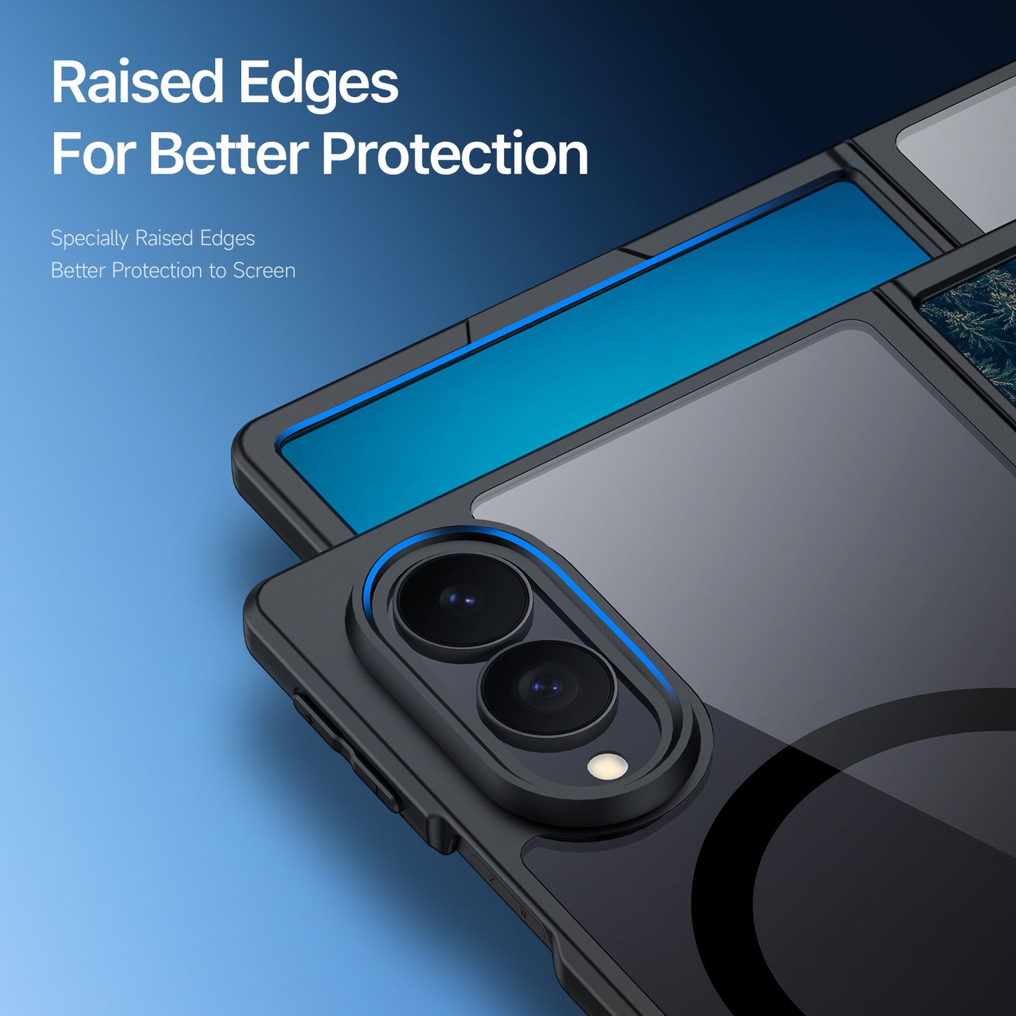 DUX DUCIS for Samsung Galaxy Z Fold8 Aimo Series Magnetic Case PC + TPU Clear Back Phone Cover (REACH Certification)