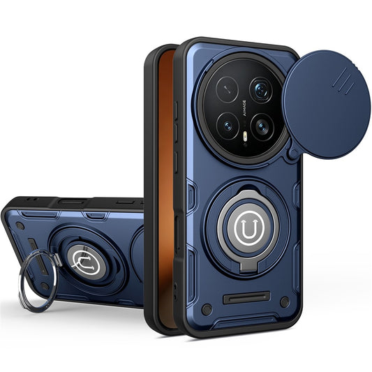 Honor Magic8 Pro 5G Handyhülle – mit Schiebekamera-Abdeckungsring, Ständer, PC + TPU