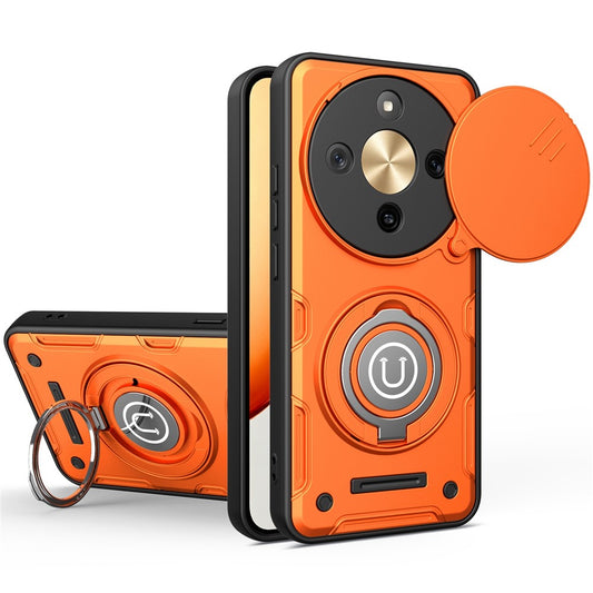 Honor X70 5G / Honor X9d 5G / Honor Magic8 Lite 5G Handyhülle – mit Standfunktion, mit Kamera-Schiebeabdeckung, aus TPU / PC