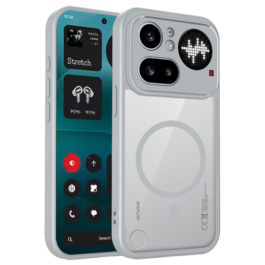 For Nothing Phone (4a) Pro Magnetic Case Transparent PC + TPU Shockproof Skin-friendly Phone Cover