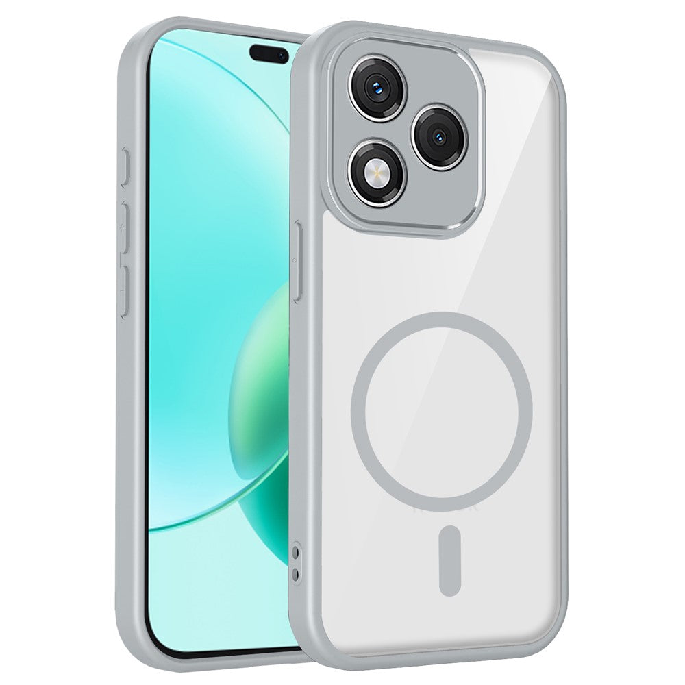 For Honor 600 Lite 5G / 500 Smart 5G Magnetic Case Transparent PC + TPU Shockproof Skin-friendly Phone Cover
