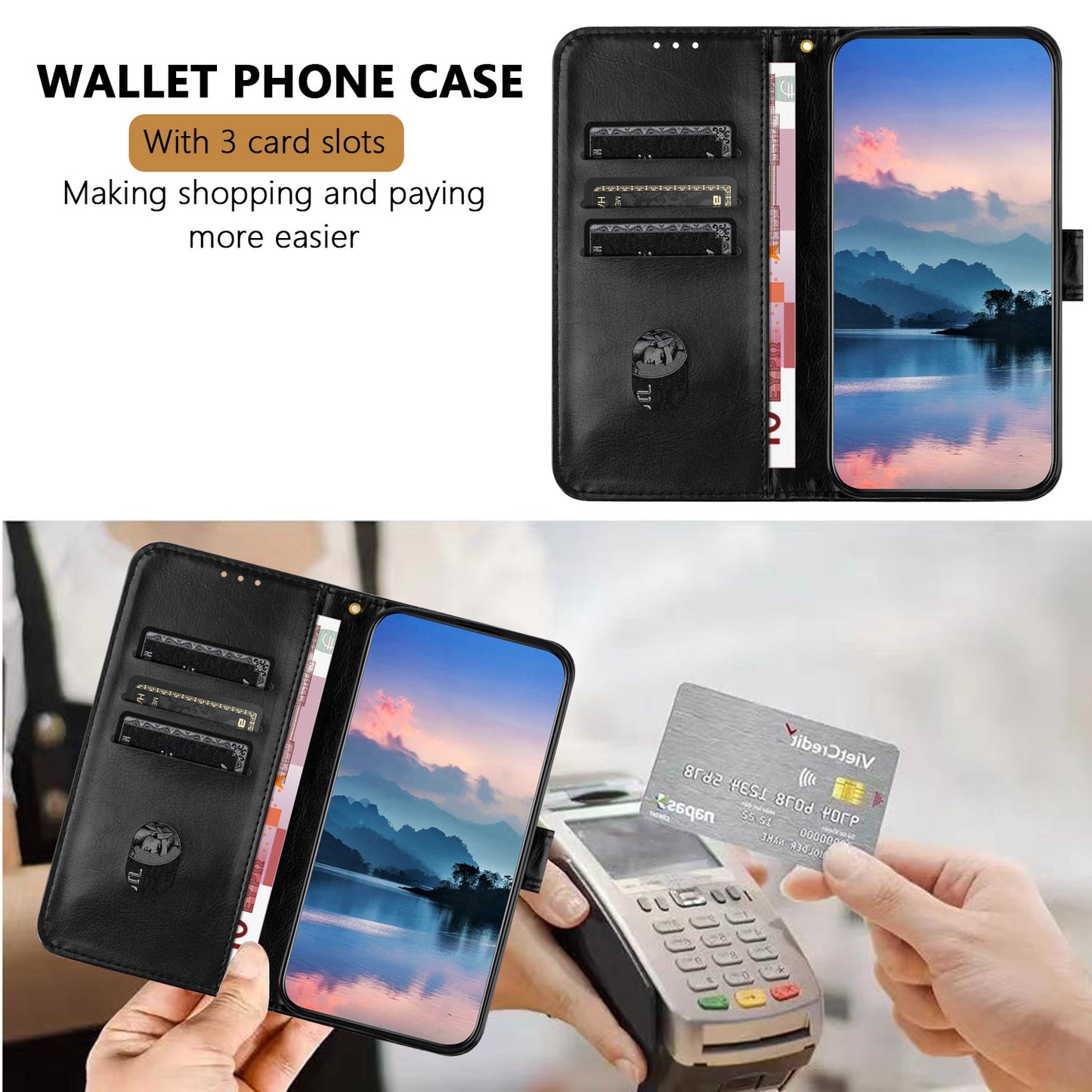 For Honor X70 5G / Honor Magic8 Lite 5G / Honor X9d 5G Leather Case Litchi Texture Wallet Stand Anti Drop Phone Cover with Wrist Strap