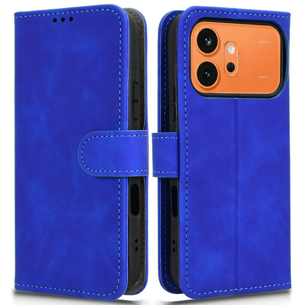 For Honor 600 5G  /  600 Pro 5G Leather Case Skin Feel Anti Drop Wallet Stand Flip Phone Cover