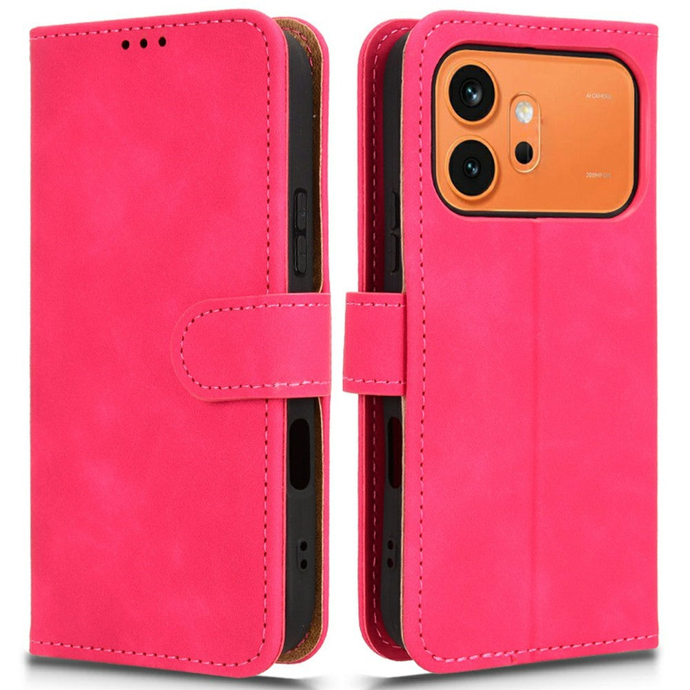 For Honor 600 5G  /  600 Pro 5G Leather Case Skin Feel Anti Drop Wallet Stand Flip Phone Cover