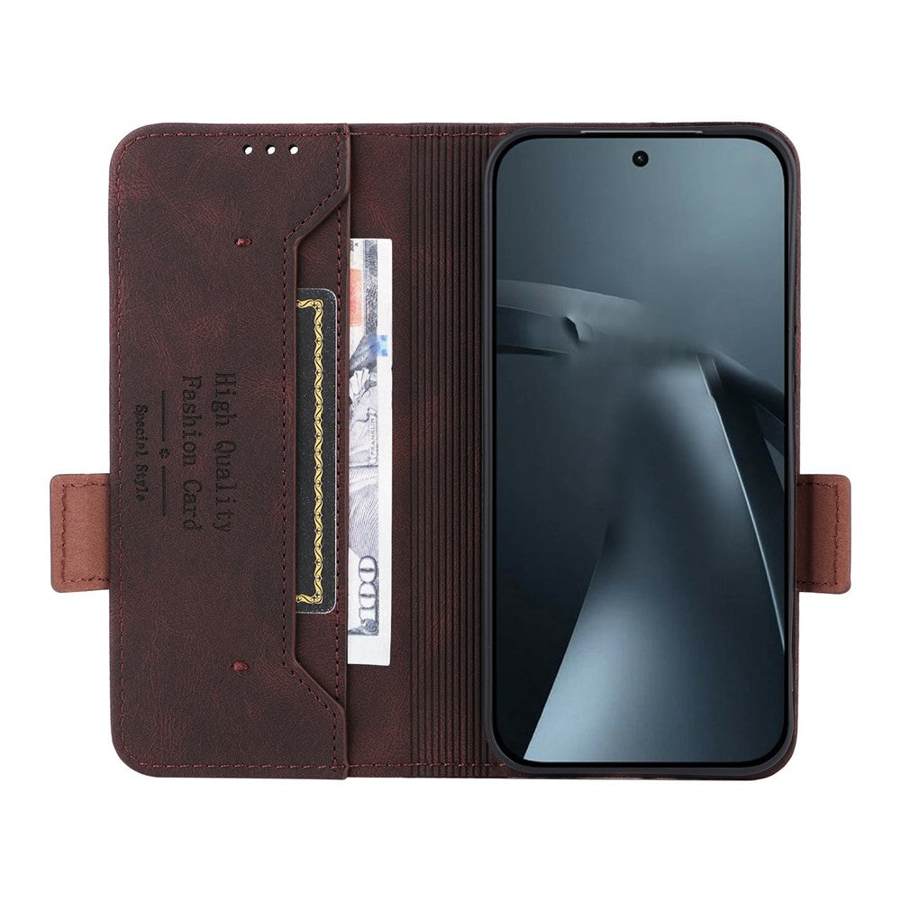 For Xiaomi 17T Case Leather Wallet Flip Phone Cover with Hardware Decor