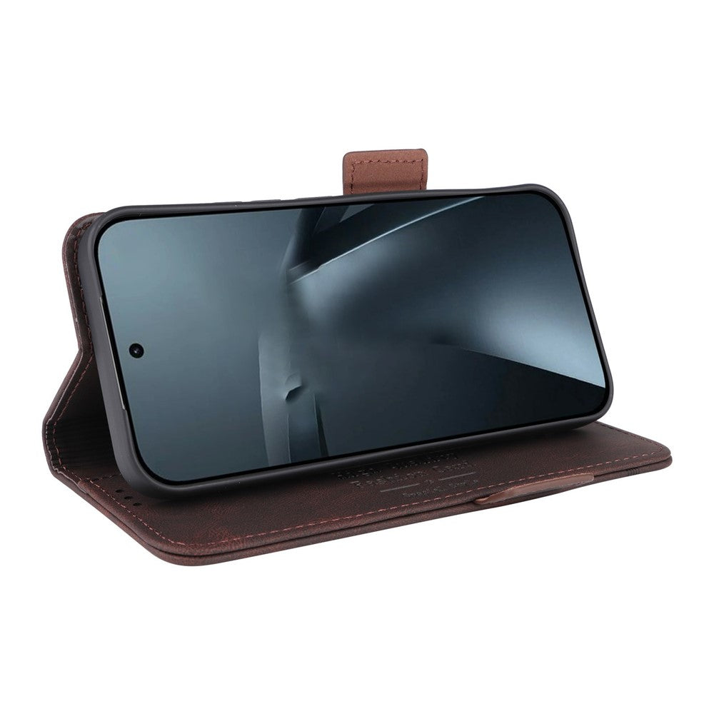For Xiaomi 17T Case Leather Wallet Flip Phone Cover with Hardware Decor
