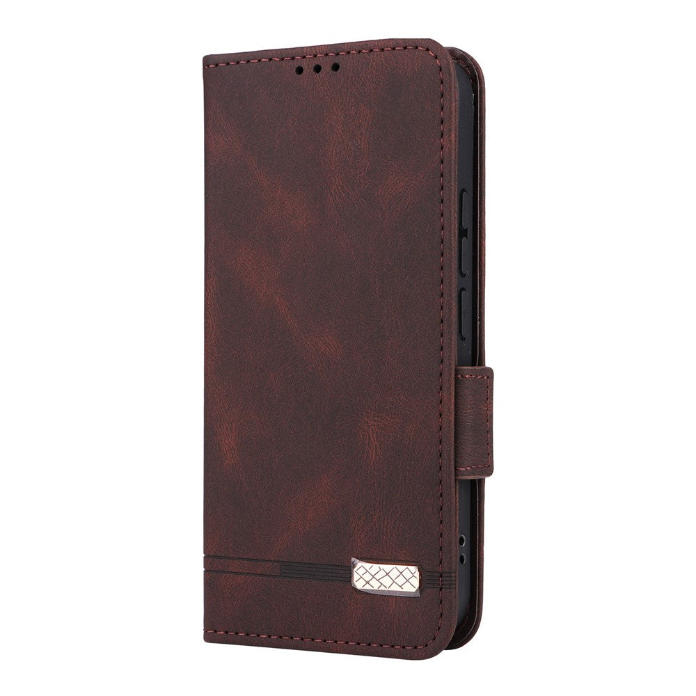 For Xiaomi 17T Case Leather Wallet Flip Phone Cover with Hardware Decor