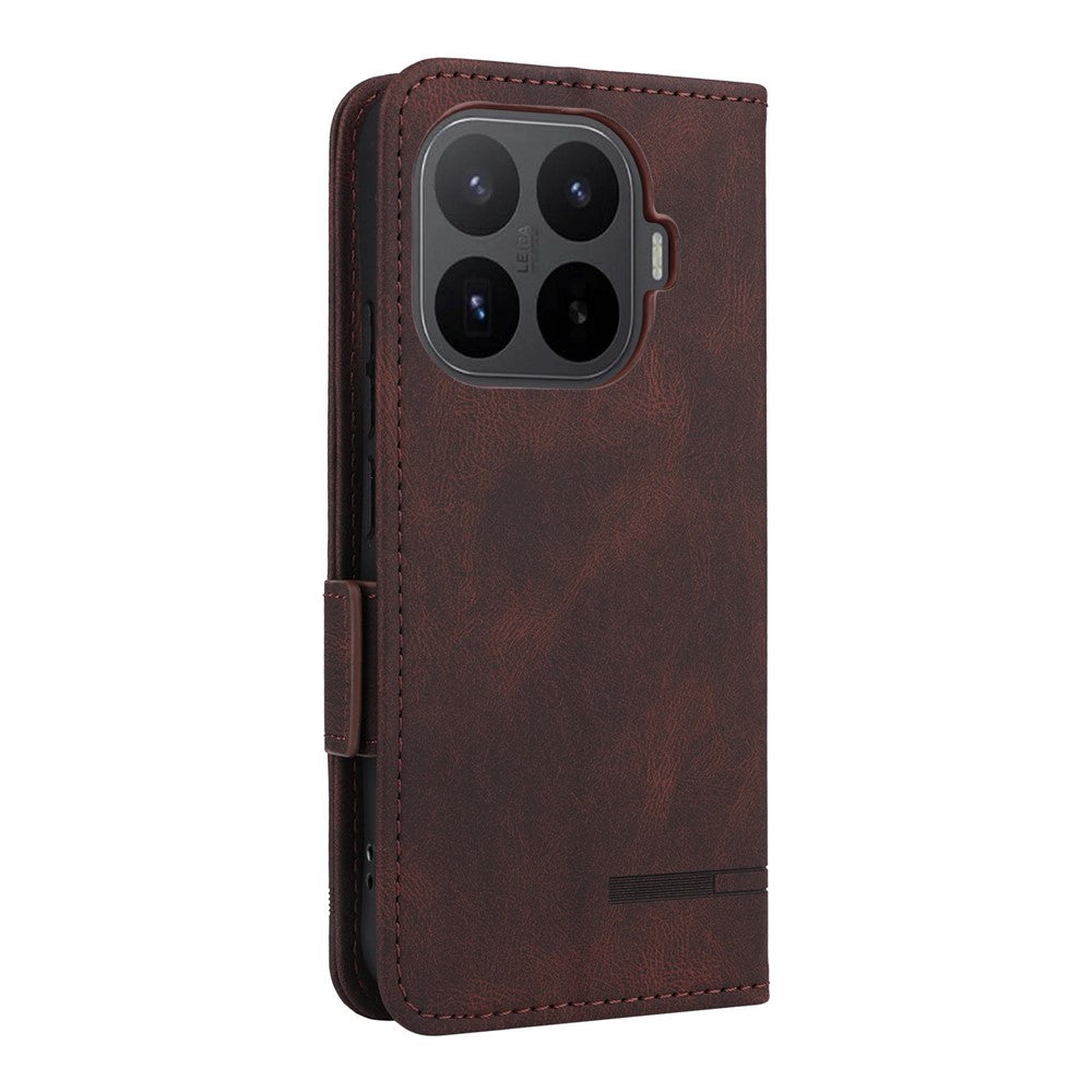 For Xiaomi 17T Case Leather Wallet Flip Phone Cover with Hardware Decor