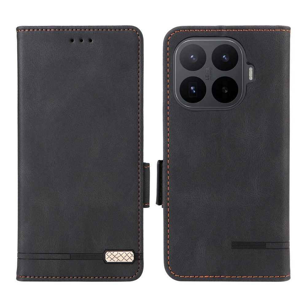 For Xiaomi 17T Case Leather Wallet Flip Phone Cover with Hardware Decor