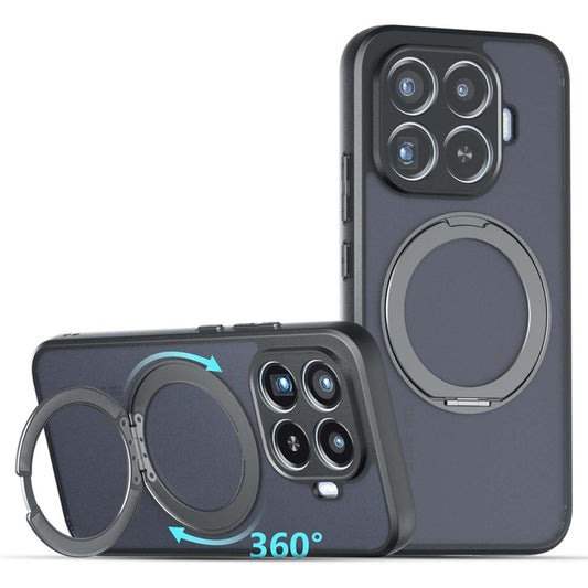 Xiaomi 17T Pro – Magnetische Handyhülle aus Metall, Kunststoff und TPU, mit Ständer, stoßfest, mit Soft-Touch-Oberfläche