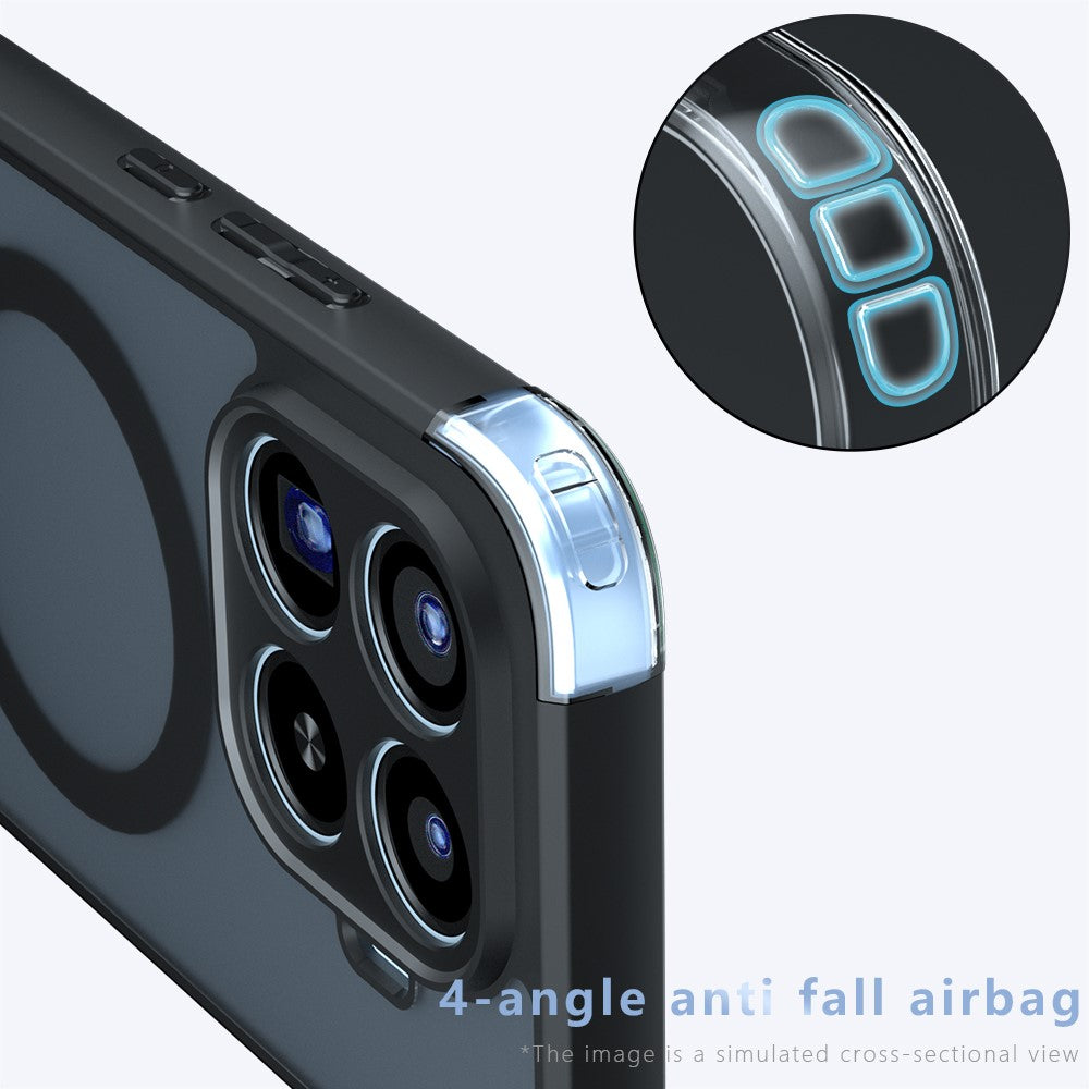 Xiaomi 17T Pro – Magnetische Handyhülle aus Metall, Kunststoff und TPU, mit Ständer, stoßfest, mit Soft-Touch-Oberfläche