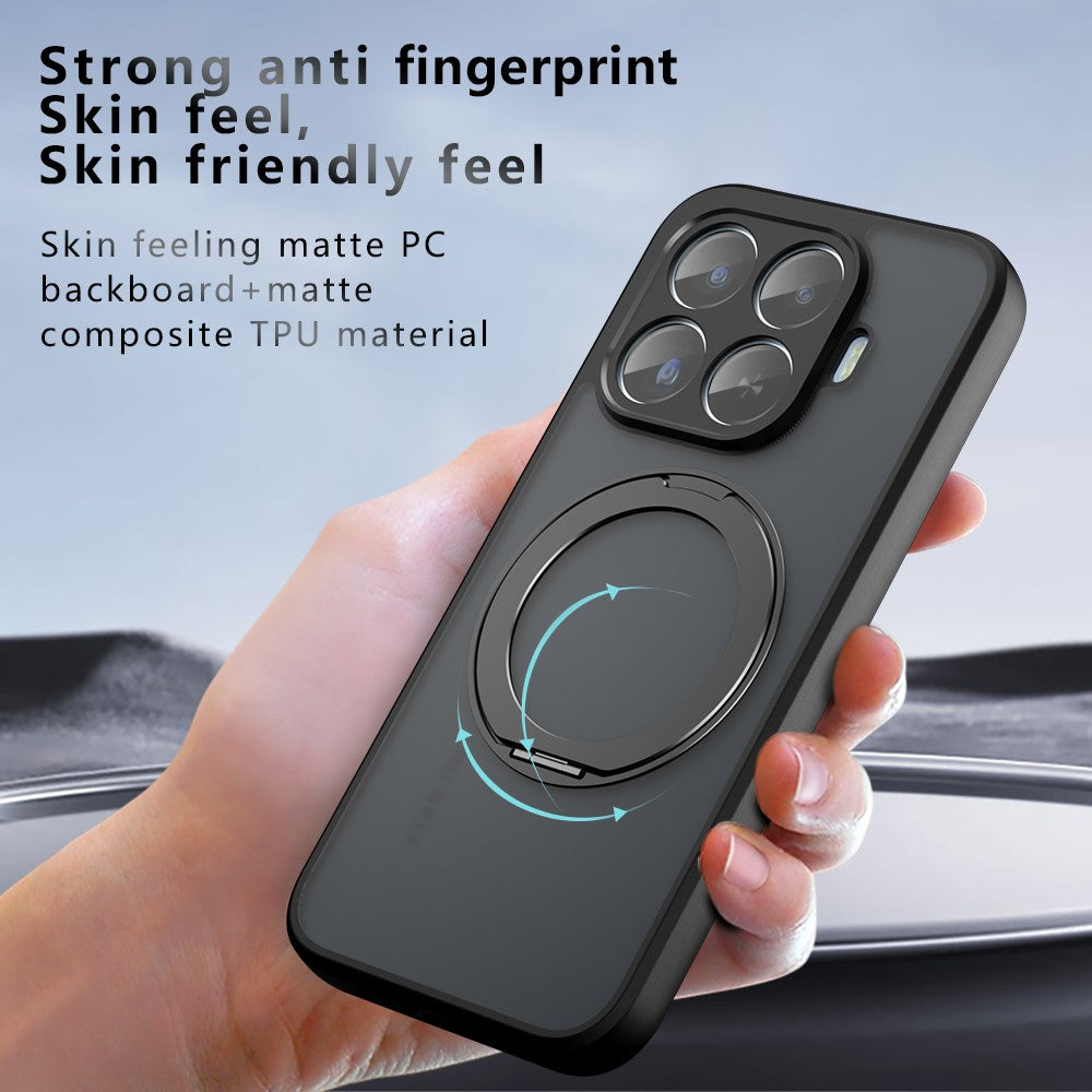 Xiaomi 17T Pro – Magnetische Handyhülle aus Metall, Kunststoff und TPU, mit Ständer, stoßfest, mit Soft-Touch-Oberfläche