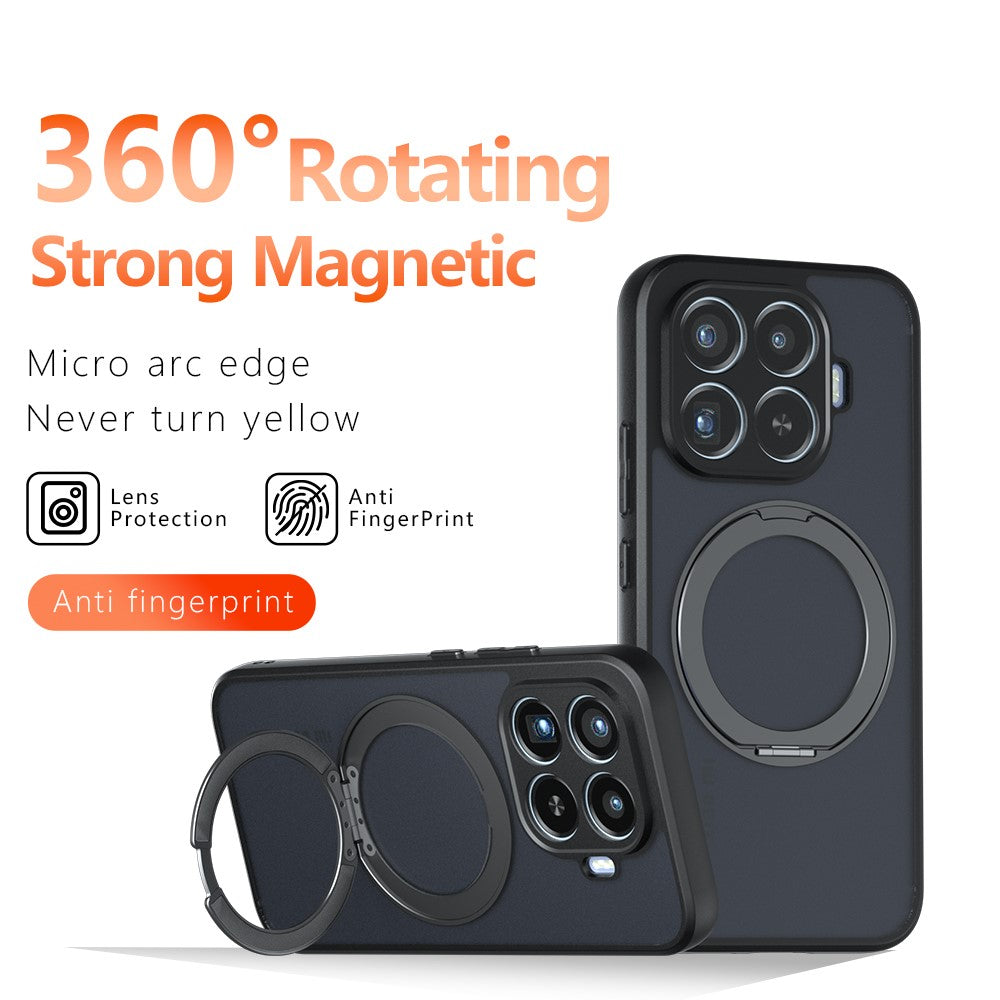 Xiaomi 17T Pro – Magnetische Handyhülle aus Metall, Kunststoff und TPU, mit Ständer, stoßfest, mit Soft-Touch-Oberfläche