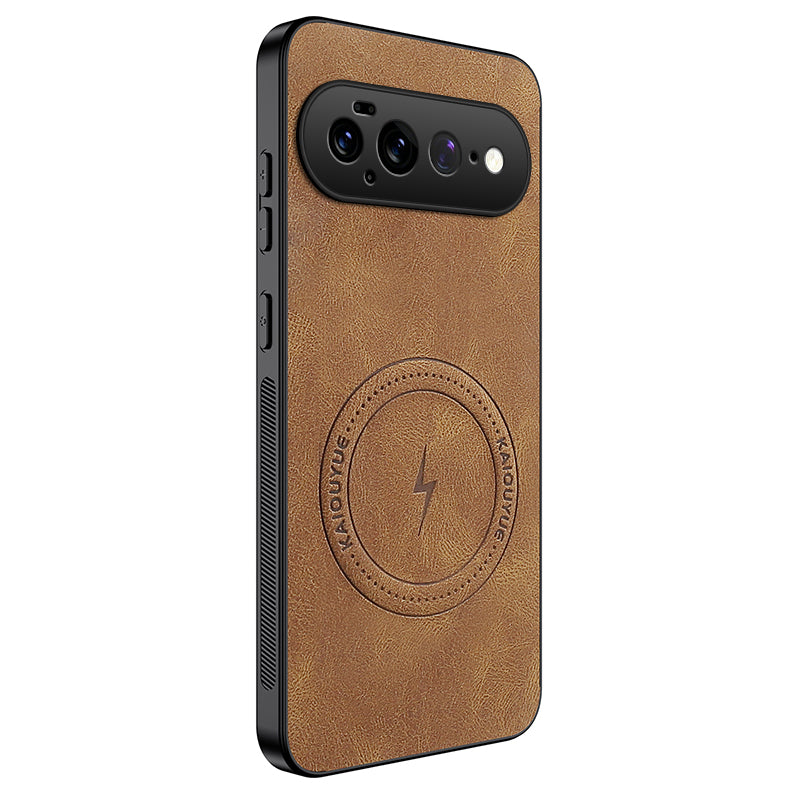 WANLONFENG for Google Pixel 11 Pro XL SD1 Series Magnetic Case Nappa Texture PC TPU Phone Cover