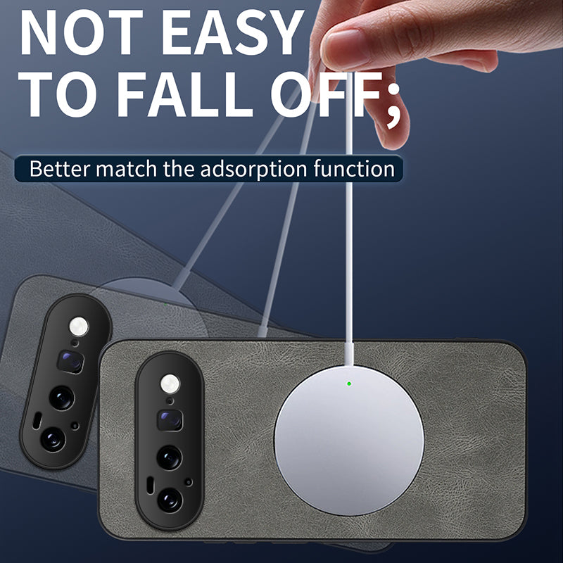 WANLONFENG for Google Pixel 11 SD1 Series Magnetic Case Nappa Texture PC TPU Phone Cover