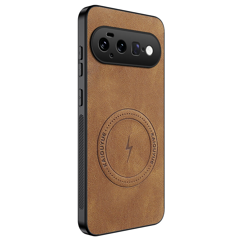 WANLONFENG for Google Pixel 11 SD1 Series Magnetic Case Nappa Texture PC TPU Phone Cover