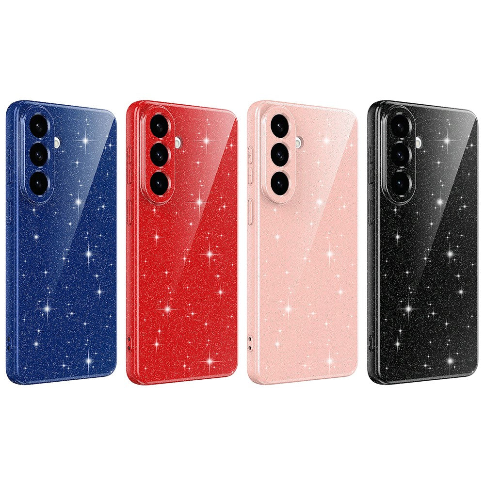 For Samsung Galaxy A27 5G Magnetic Case Glitter TPU Shockproof Phone Cover with Lanyard