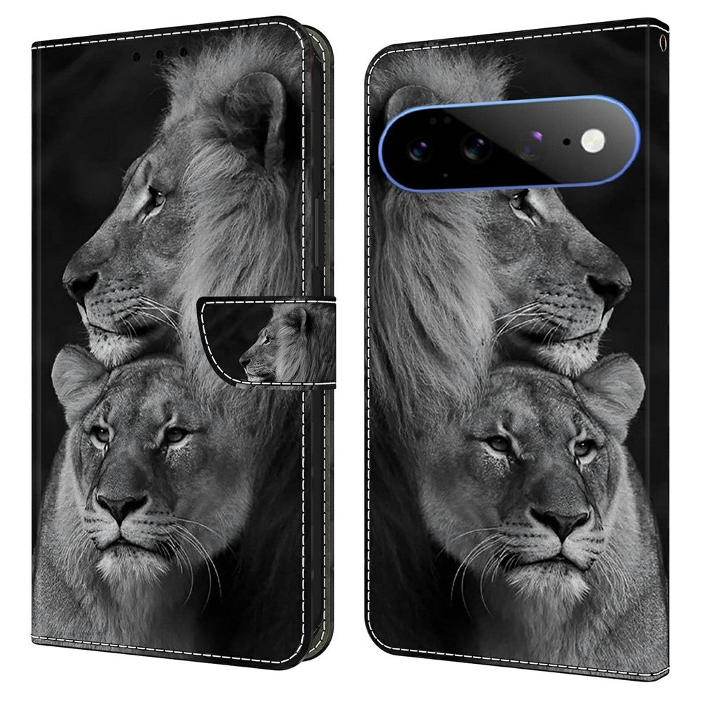 Wallet Case For Google Pixel 11 / Pixel 11 Pro Magnetic Clasp 3D Pattern Leather Phone Cover