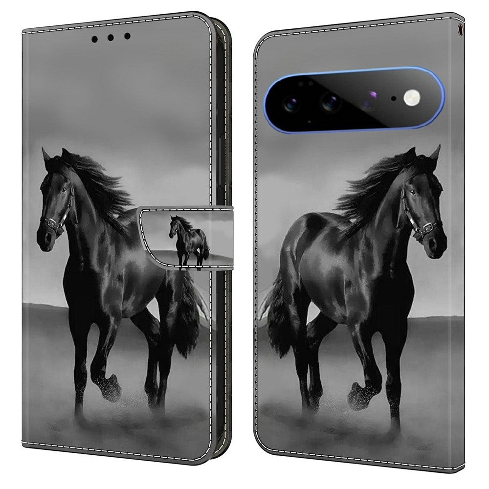 For Google Pixel 11 Pro XL Wallet Case Magnetic Clasp 3D Pattern Leather Phone Cover