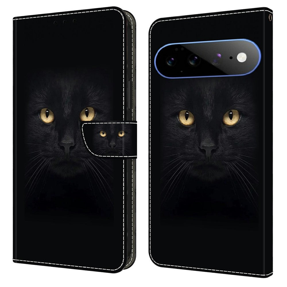 For Google Pixel 11 Pro XL Wallet Case Magnetic Clasp 3D Pattern Leather Phone Cover