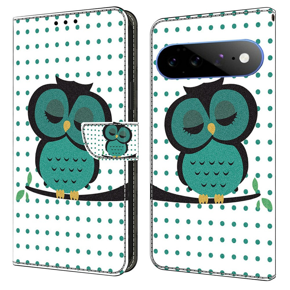 For Google Pixel 11 Pro XL Wallet Case Magnetic Clasp 3D Pattern Leather Phone Cover