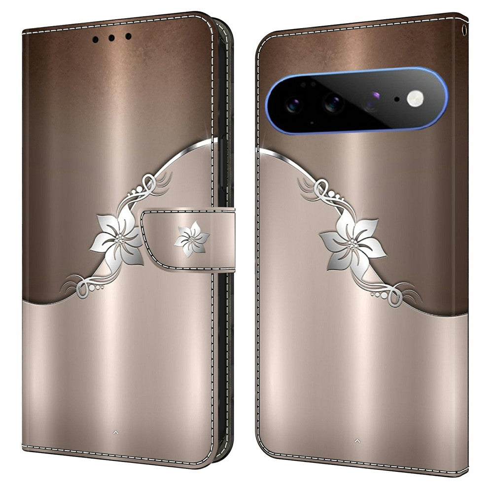 For Google Pixel 11 Pro XL Wallet Case Magnetic Clasp 3D Pattern Leather Phone Cover