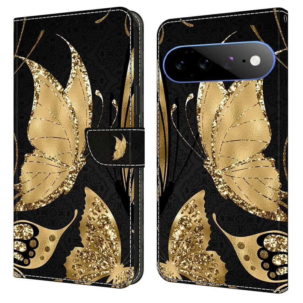 For Google Pixel 11 Pro XL Wallet Case Magnetic Clasp 3D Pattern Leather Phone Cover