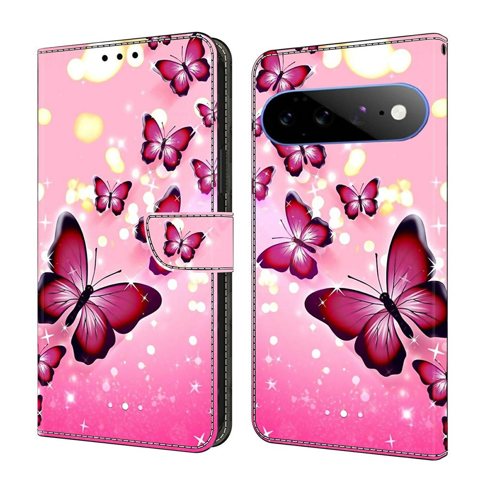 Wallet Case For Google Pixel 11  /  11 Pro Stand Pattern Printing PU Leather Flip Phone Cover