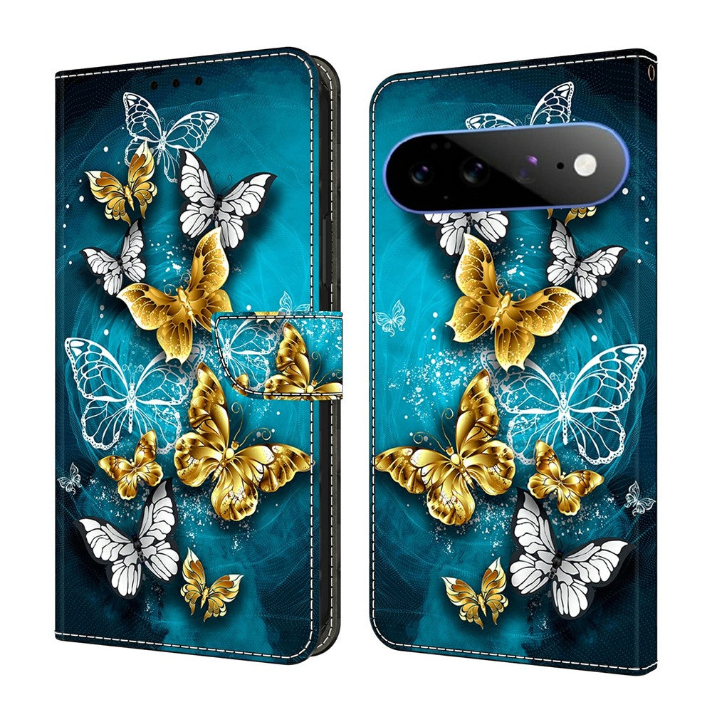 Wallet Case For Google Pixel 11  /  11 Pro Stand Pattern Printing PU Leather Flip Phone Cover