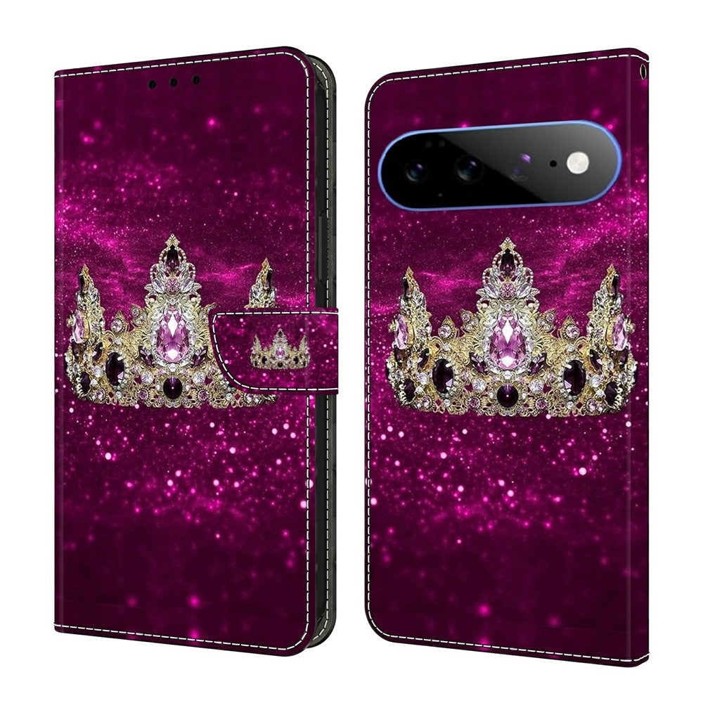 Wallet Case For Google Pixel 11  /  11 Pro Stand Pattern Printing PU Leather Flip Phone Cover