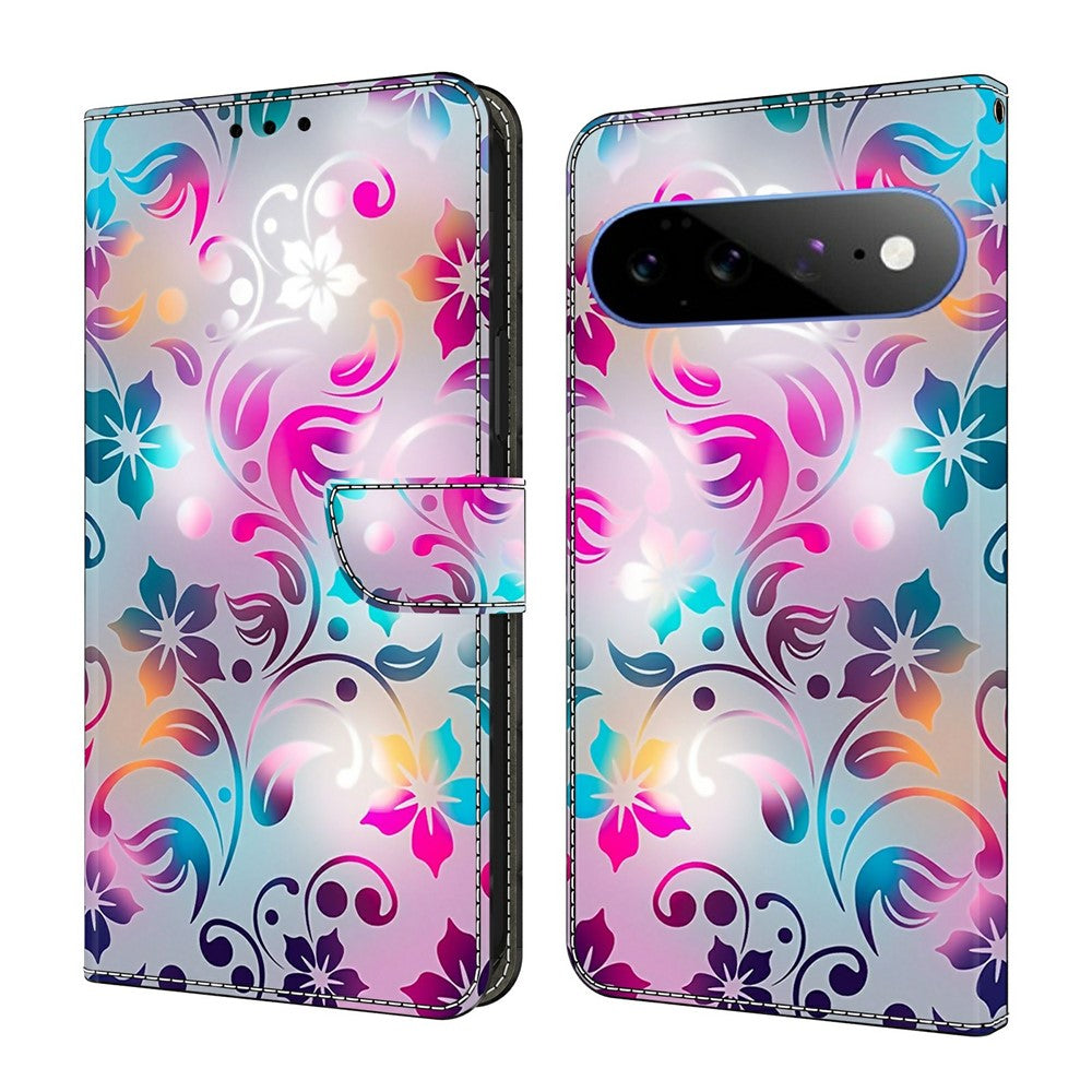 Wallet Case For Google Pixel 11 Pro XL Stand Pattern Printing PU Leather Flip Phone Cover